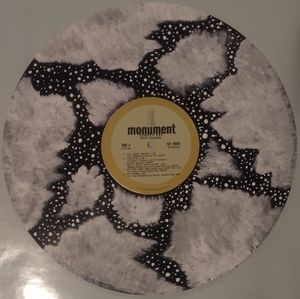 painted vinal record, painted myself